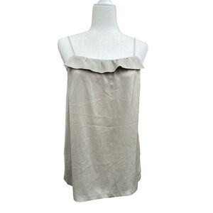 J.Crew gray top women summer top gray silky size 6 Shiny A000185